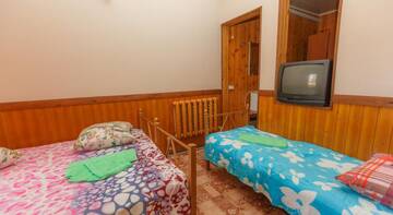 Фото номера Стандартный трехместный номер Гостиница Pribrezhniy Guest House г. Якорная Щель 4